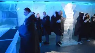 НОРВЕГИЯ / ОСЛО / ЛЕДЯНОЙ ВОДКА-БАР / ВСЁ ЗДАНИЕ ИЗ ЧИСТОГО ЛЬДА  ( ICE BAR. OSLO. NORWAY ) ❄️