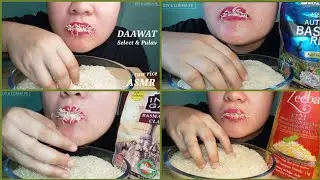 COMPILATION OF FOUR RAW RICE EATING USING MY HAND @JOY & LORNA FE