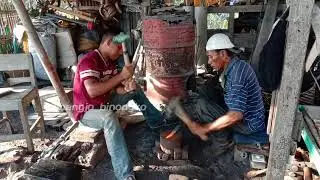 Proses Pembuatan Parang (Kabali) Binongko, Wakatobi