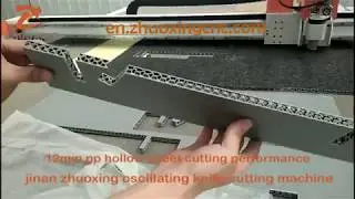12mm plastic hollow sheet cutting performance