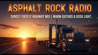 ASPHALT ROCK RADIO &ndash; SUNSET FIREFLY HIGHWAY MIX | WARM GUITARS & DUSK LIGHT | #FireflySunset