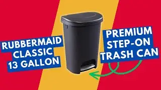 Rubbermaid Classic 13 Gallon Premium StepOn Trash Can | Best Kitchen Trash Can | 13 Gallon Trash Can
