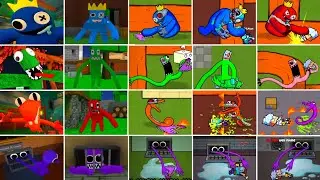 Blue, Green, Orange, Purple &  Different top 5 Games Jumpscares in  Rainbow friends chapter 1 roblox