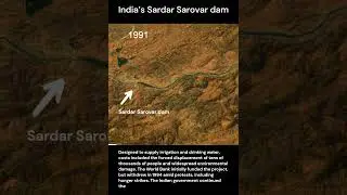 Sardar Sarovar Dam India સરદાર સરોવર નર્મદા #gif #water #civil  #engineering #timelapse #shorts
