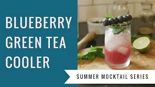 Blueberry Green Tea Cooler Mocktail