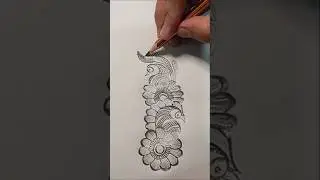 pencil mehndi design #mehndi #shortsfeed #shorts