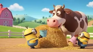 Minions on the Farm 🐷🚜 | Farm Animals | Minions Nursery Rhyme & Kids Song