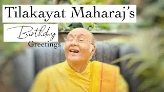 His Holiness Tilakayat Maharaj’s birthday greetings from Goswami Vishal Nathdwara