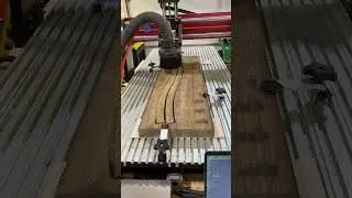 1 lap Adirondack back slat.  #cnc #adirondack #woodworking #wood #furniture