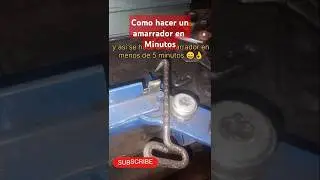 Como hacer un amarrador (gancho) en par de  minutos #amarradores