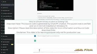 How to convert binary to ascii in Golang 1.20