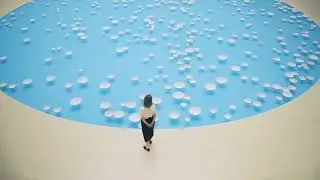 L'installation de C&eacute;leste Boursier-Mougenot &laquo; clinamen &raquo; &agrave; la Bourse de Commerce