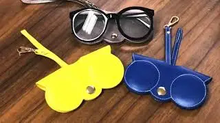 Leather Owl Glasses Case