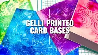 Gelli Printed Card Bases