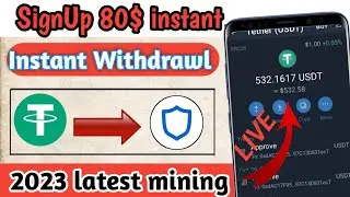 New USDT mining site today ||Instant Withdraw site || Usdt mining||#trxmining #usdtmining