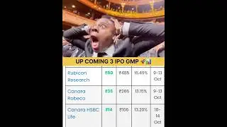 Up coming ipo gmp 🚀🧐📊 #ipo #memes #shorts