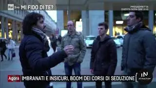 Corsi di Seduzione IN Attraction: Bootcamp di Seduzione con Enrico Henry Mele su Rai 3 - Agorà
