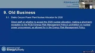 2025-11-24 Redwood Coast Energy Authority Board of Directors Meeting