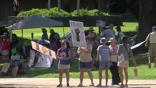 &lsquo;No Dictators&rsquo; protests against Trump administration take place across Hawaii