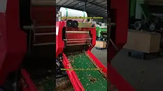 Great Fully Automatic Silage Baler Machine for Baling and Wrapping Silage Hay for Sale #animalfeed