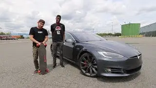 $1,500 Boosted Board vs. $150,000 Tesla - ft. MKBHD!