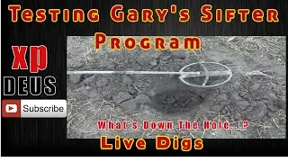 metal detecting Scotland Live digs using garys sifter program