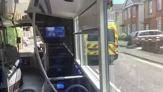 UNIBUS (HJ22 WOR) U3 trip from Bournemouth University back to Bournemouth University (20/06/2023)