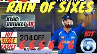 Real Cricket 18 Perfect Batting Tricks | hit sixes on every ball in Real cricket 18