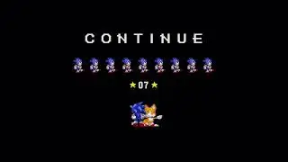 Sonic Origins - Sonic 3 continue screen with Sonic Mania's continue music