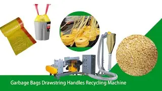 Innovative Recycling Solution, Eco-friendly Garbage Plastic Drawstring Handle Recycling Granulator