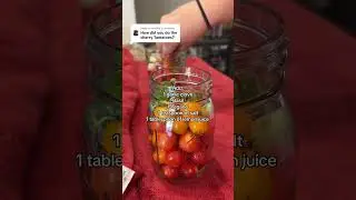 How to can cherry tomatoes! #canning #canningandpreserving #foodpreservation #waterbathcanning
