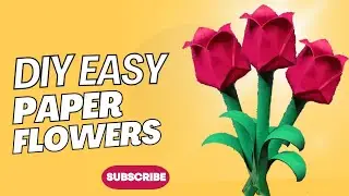 How to Make Origami Paper Flower By Rahat's Global Crafts (Day - 4) 🤩🤩#origami  #flower #howto