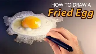 How to Draw a Fried Egg - Hyper Realistic Painting Tutorial (Corel Painter)