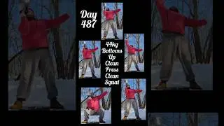 44kg Bottoms Up Clean, Press, Clean Squat Combo #kettlebellworkout #kettlebelltraining