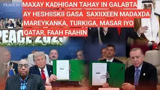 HABEEN: MAXAY KADHIGAN TAHAY IN GALABTA AY HESHIISKA GASA  SAXIIXEEN MADAXDA MAREYKANKA, TURKIGA,IYO