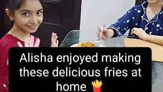 #Fries #Alisha #LittleChef #KidsCooking #HomemadeFries #CookingFun