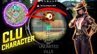 UNLIMITED KILLS WITH CLU CHARACTER IN CS RANKED |SQUAD FULL GAMEPLAY|MUST WATCH GARENA FREE FIRE