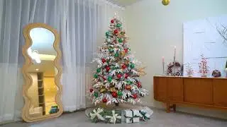 2025 SINTEAN Christmas Tree | Must-see Prelit Flocked Christmas Tree #christmas #christmastree