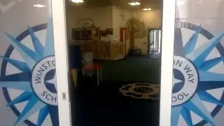 Branding of Winston Way School reception area