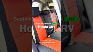 Custom-fit Honda: EKR custom red and black rear seat cover for Honda CRV