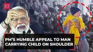 'Bachi Ko Pareshan Mat Karo…': PM Modi's humble appeal to man carrying child on shoulder in Jammu