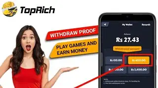how to withdraw money from toprich || toprich payment proof || aw tech4u