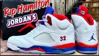 PE JORDAN&rsquo;S!!  Jordan 5 Rip Hamilton player exclusive review & on foot 🔥🔥
