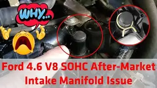 Ремонт крышки впускного коллектора охлаждающей жидкости Ford 4 6 V8 After Market