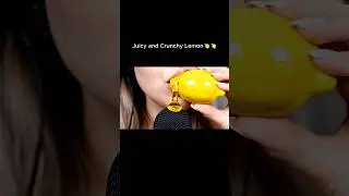 Juicy and Crunchy Lemon #asmr #aiasmr #satisfying #cuttingfruit