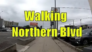 ⁴ᴷ Walking Tour of Northern Boulevard, Queens, NYC from Long Island City to Woodside