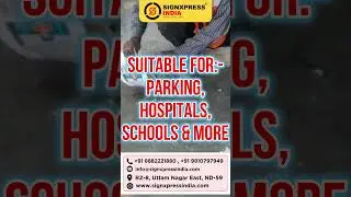 Durable Plastic Speed Breaker for Roads | Signxpress India #roadsafety #construction