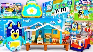 Bluey Toy Collection Unboxing Review 💙 Bluey's Beach Cabin Playset & Bluey Firetruck Playset