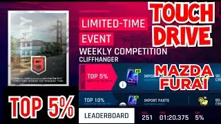 [Touchdrive] Asphalt 9 | Weekly Competition | CLIFFHANGER | 01:20.375 | Top 5% with MAZDA FURAI