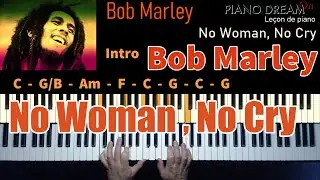 No Woman No Cry  -  Bob Marley -- Leçon de piano